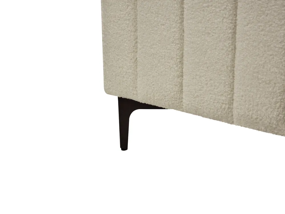Bed Boucle LUNAN 160 x 200 cm (EU King Size) Beige_960723