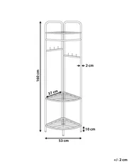 Corner Coat Stand LAWTON Black_1038418