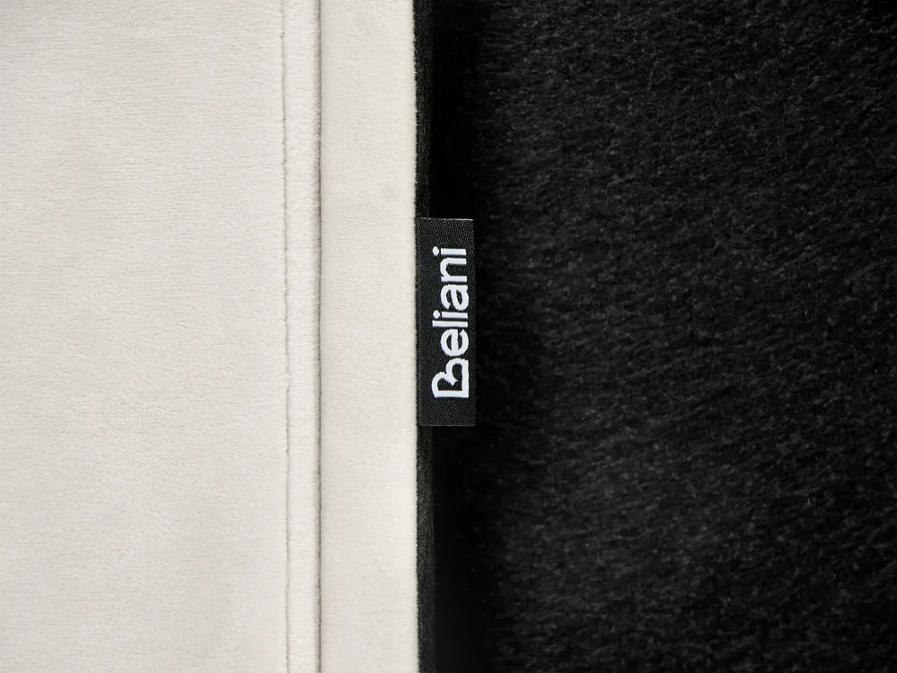 Ottoman Bed POLIGNAC Velvet Light Beige 90 x 200 cm (EU Single)_1081042
