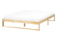 Bed without Headboard Pine Wood TALAIRAN 140 x 200 cm (EU Double) Light Brown_1131347
