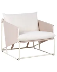 Puutarhatuoli pehmusteella PONTE Metalli Vaaleanbeige_1013280