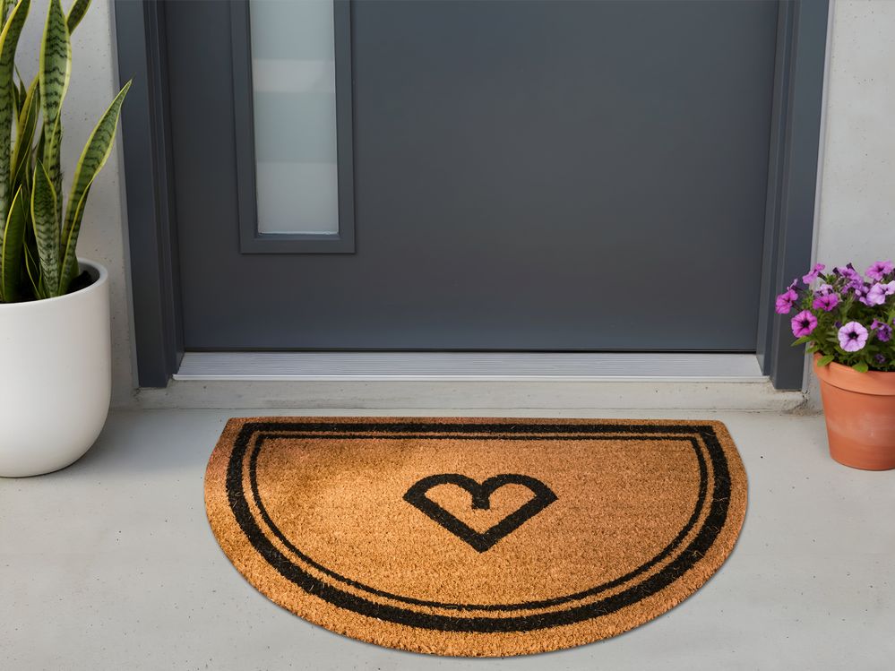 Dørmatte DALAHICAN Naturlig 45 x 75 cm Kokosfiber