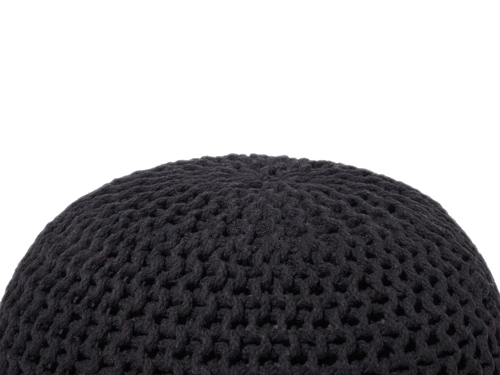 Pouffe CONRAD Cotton Black_813931