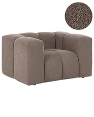 Lenestol ANTOLA Bouclé Gråbrun_1161652