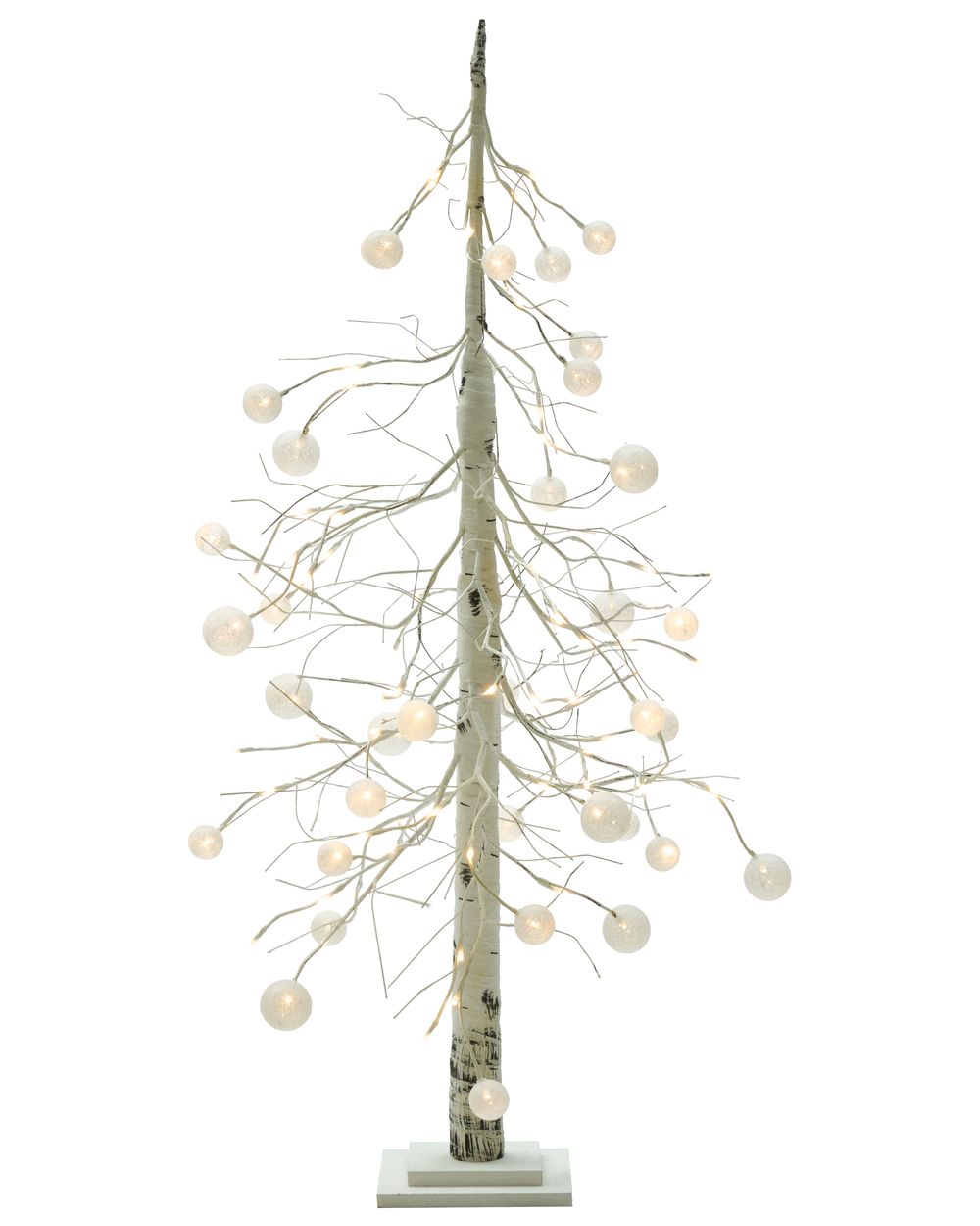 Ulkokoriste LED-valo HOLAR 122 cm Joulukuusi Valkoinen