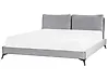Bed Velvet MELLE 180 x 200 cm (EU Super King) Grey
