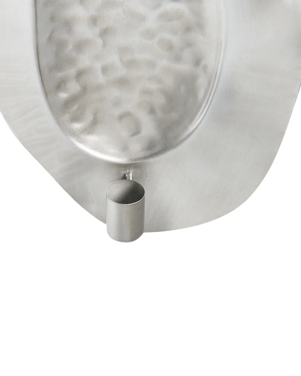 Wall Candle Holder PENICHE 60 cm Metal Silver_968447