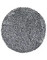 Shaggy Rug CIDE Black/ White ø 140 cm