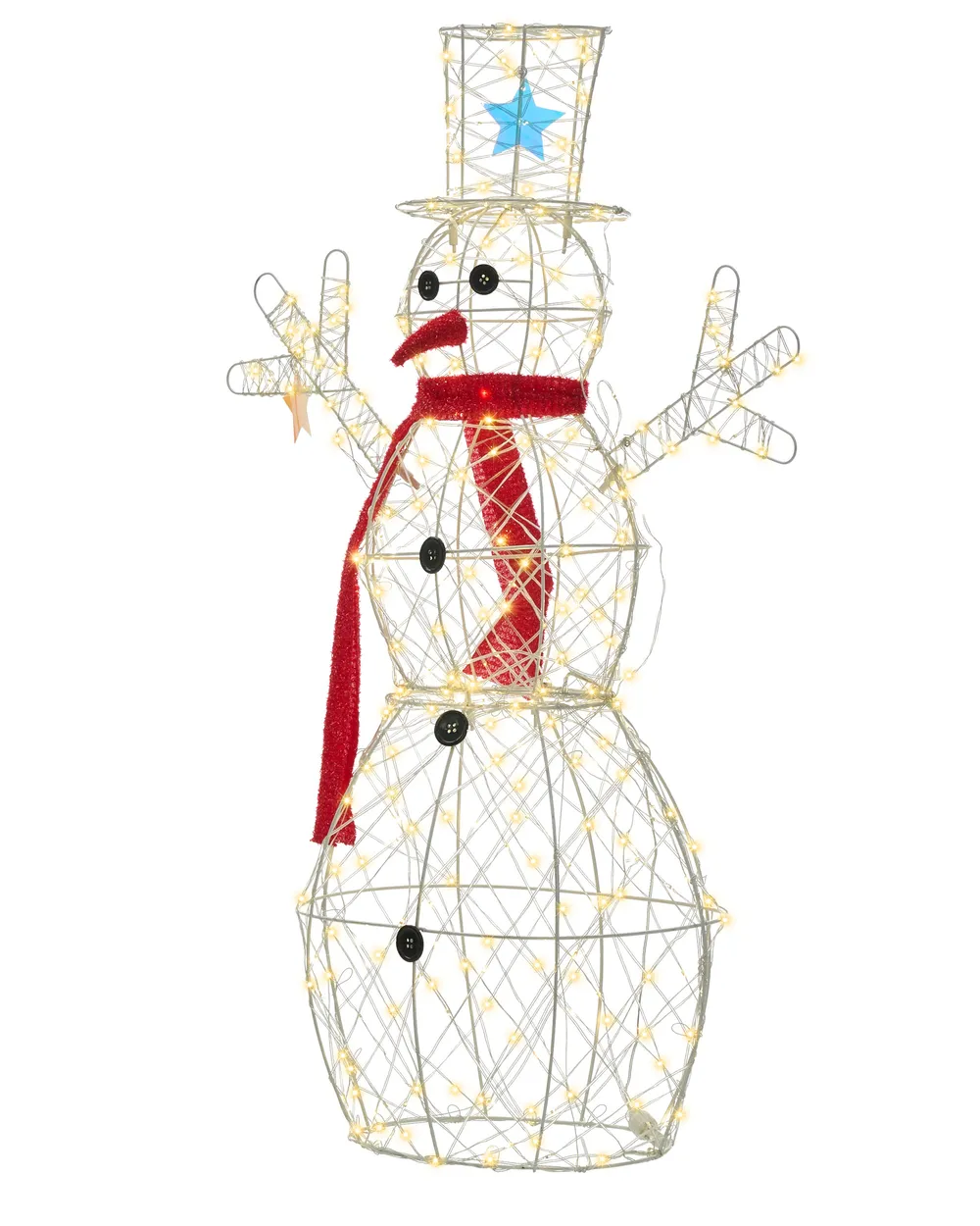 Outdoor Decoration LED VASMAN 93 cm Snowman White