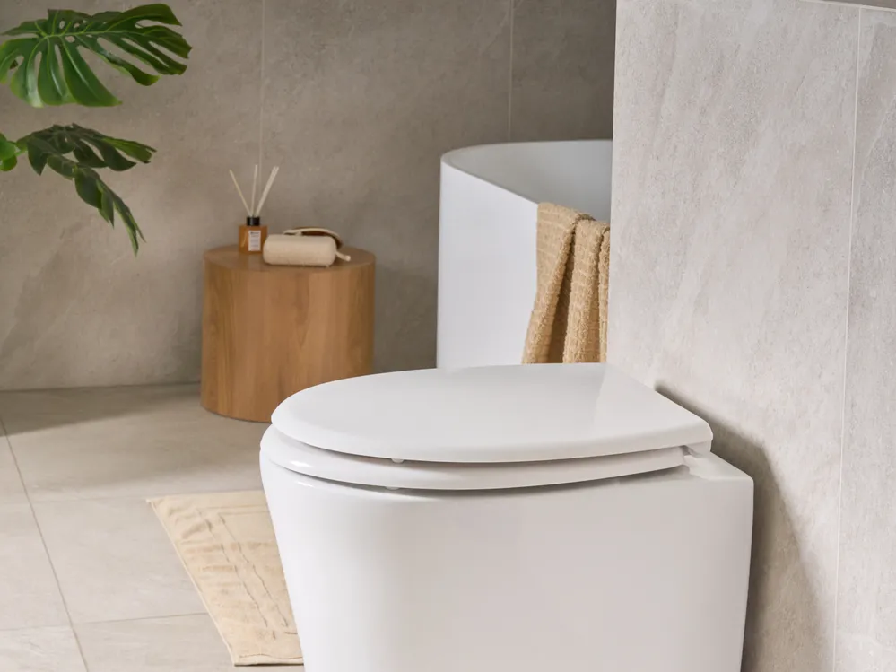 Toilet Seat FAGNANO Soft Close 2 in 1 Duroplast White