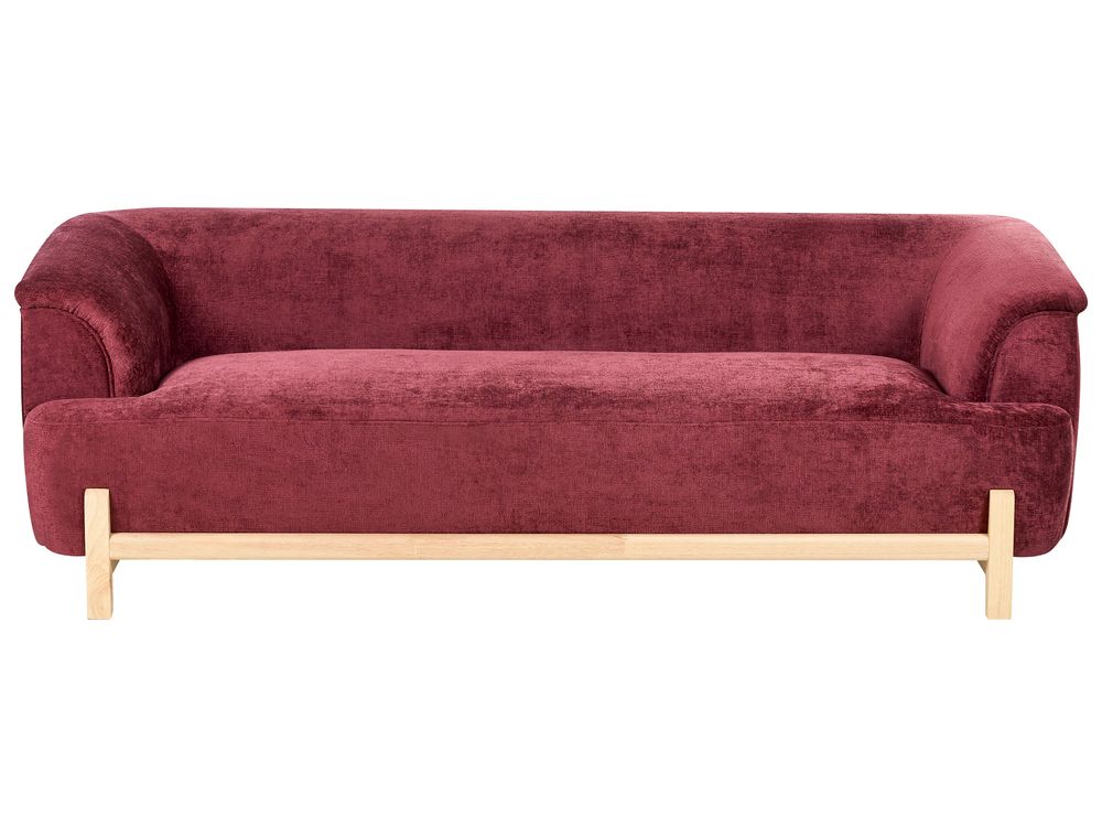 Sofa 3 Seater ALNOR Chenille Burgundy