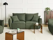 Sofa 3 Seater KUNES Fabric Green_1013194