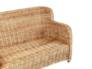 Garden Sofa Set 5 Seater ALESSANO Rattan Natural_928593