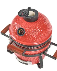 Mini Charcoal BBQ Grill KAMADO Ceramic Red_1007520