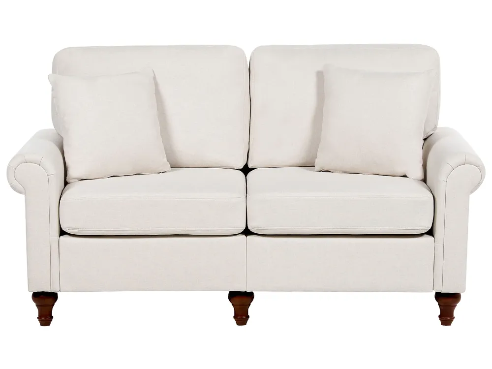 Sofa 2 Seater GINNERUP Fabric Light Beige