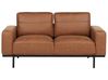 Sofa 2 Seater SOVIK Faux Leather Brown