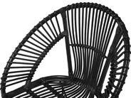 Dining Chair SARITA Rattan Black_734873