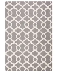 Rug ZILE Grey 160 x 230 cm Wool_802935