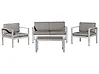Garden Lounge Set with Table 4 Seater SALERNO Metal Dark Grey