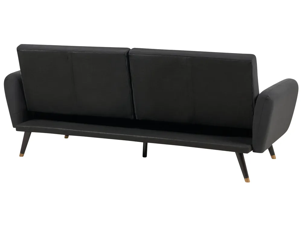 Sofa Bed 3 Seater VIMMERBY Fabric Black_899970