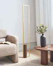 LED Floor Lamp PATRICIO Metal Gold_965313