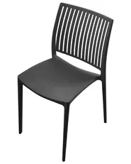 Set of 4 Garden Chairs ILLUMANI Black_1077489