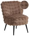 Armchair VOSS Faux Fur Light Brown