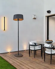 Fristående infraröd terrassvärmare VARAZZE 1 500 W Svart_968100