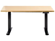 Electric Adjustable Standing Desk DESTINES 120 cm 72 cm Black/ Light Brown_1000340