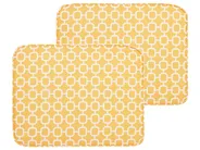 Set of 2 Garden Chair Cushions FIJI 29 x 38 cm Yellow_736038