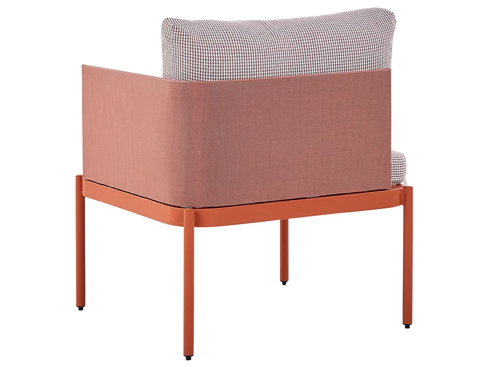 Loungesett til hagen med bord 2-seters TERRACINA Metall Oransje_826676