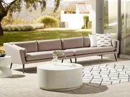 Garden Sofa 4 Seater LORETELLO Beige_872283