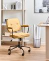 Desk Chair PAWNEE Fabric Yellow
