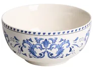 Set of 24 Dinnerware GALANGAL Porcelain White/ Blue_1068987
