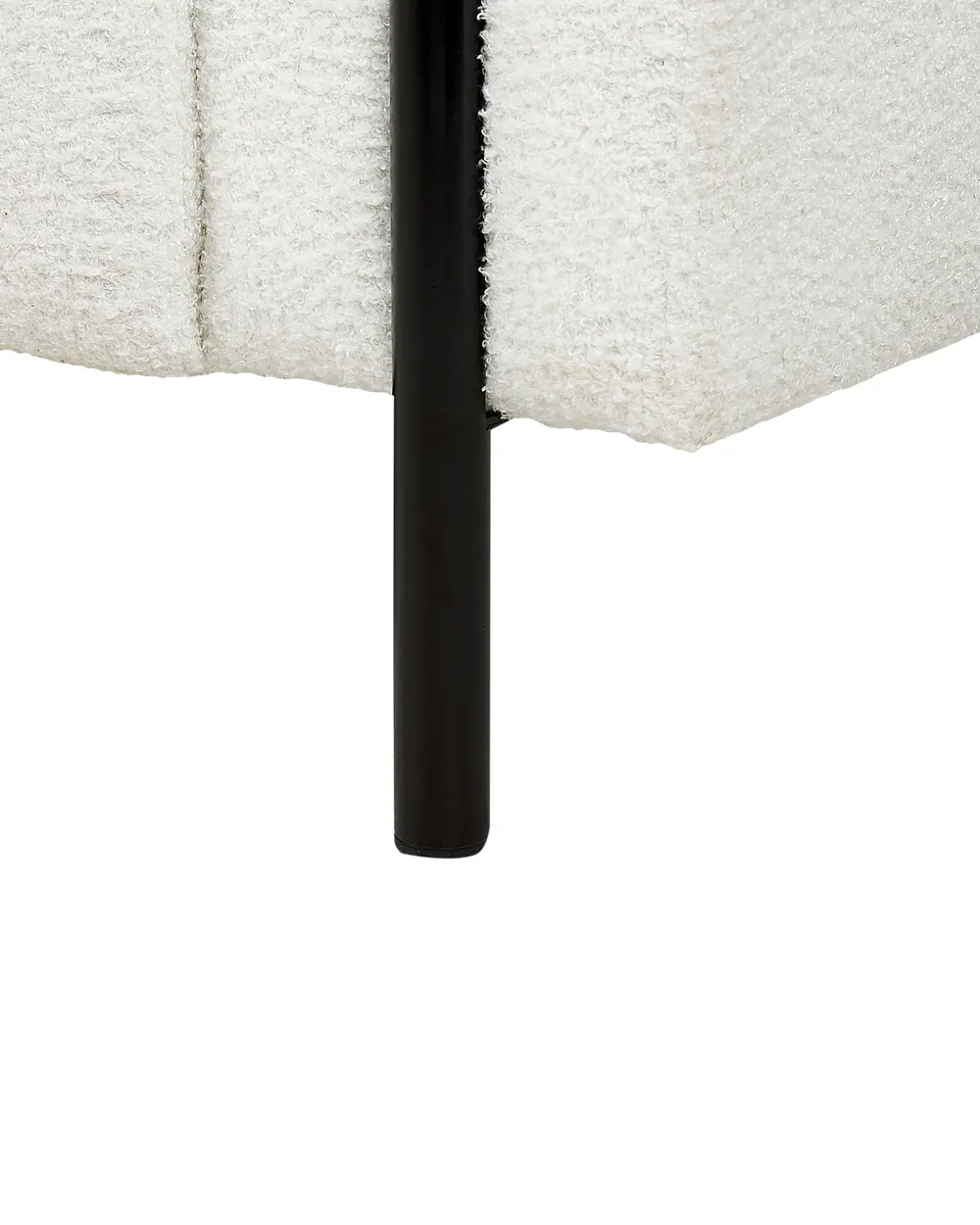 Fåtölj ASKIM Bouclé Vit_918533