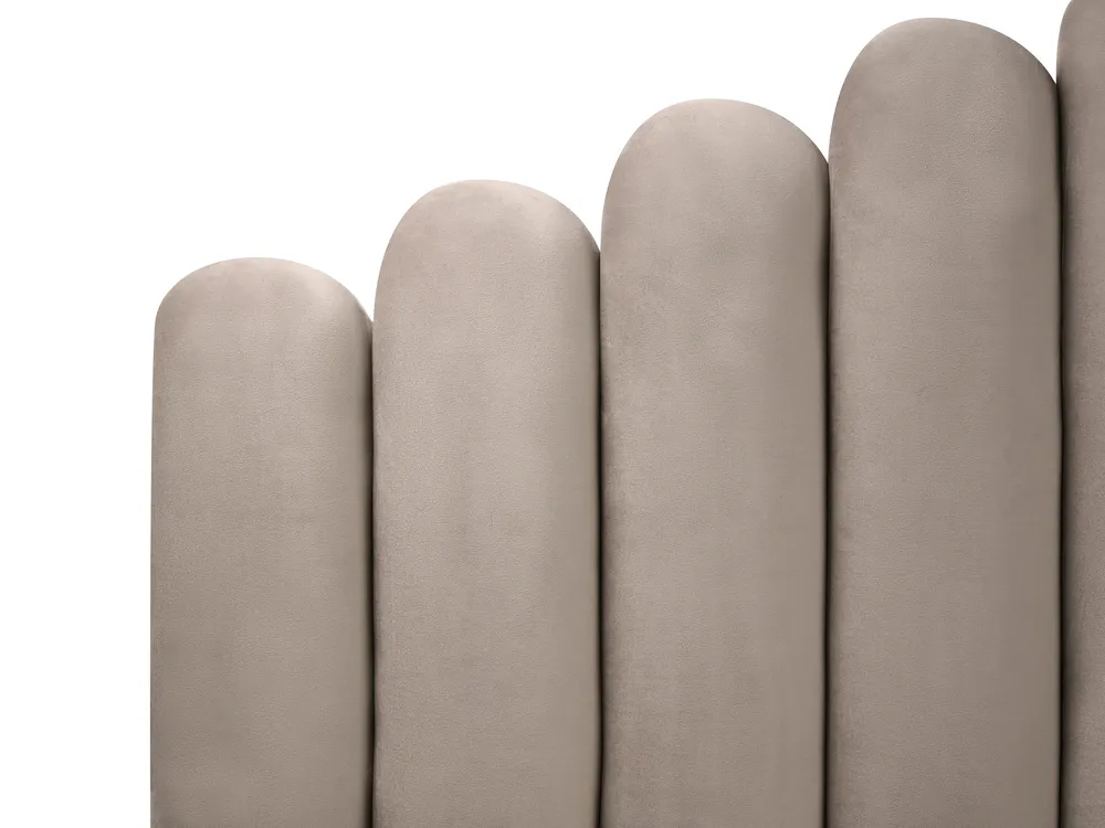 Sänky sametti VINCENNES 140 x 200 cm Ruskeanharmaa_974741