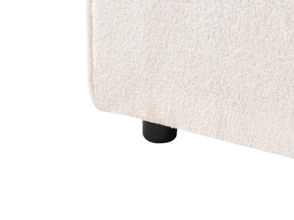 Modulär hörnsoffa 2-sits ARDAL med fotpall Bouclé Off-White Vänstervänd_908391