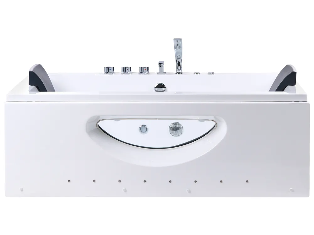 Corner Hot Tub with LED HAWES 1800 x 900 mm White_1033734