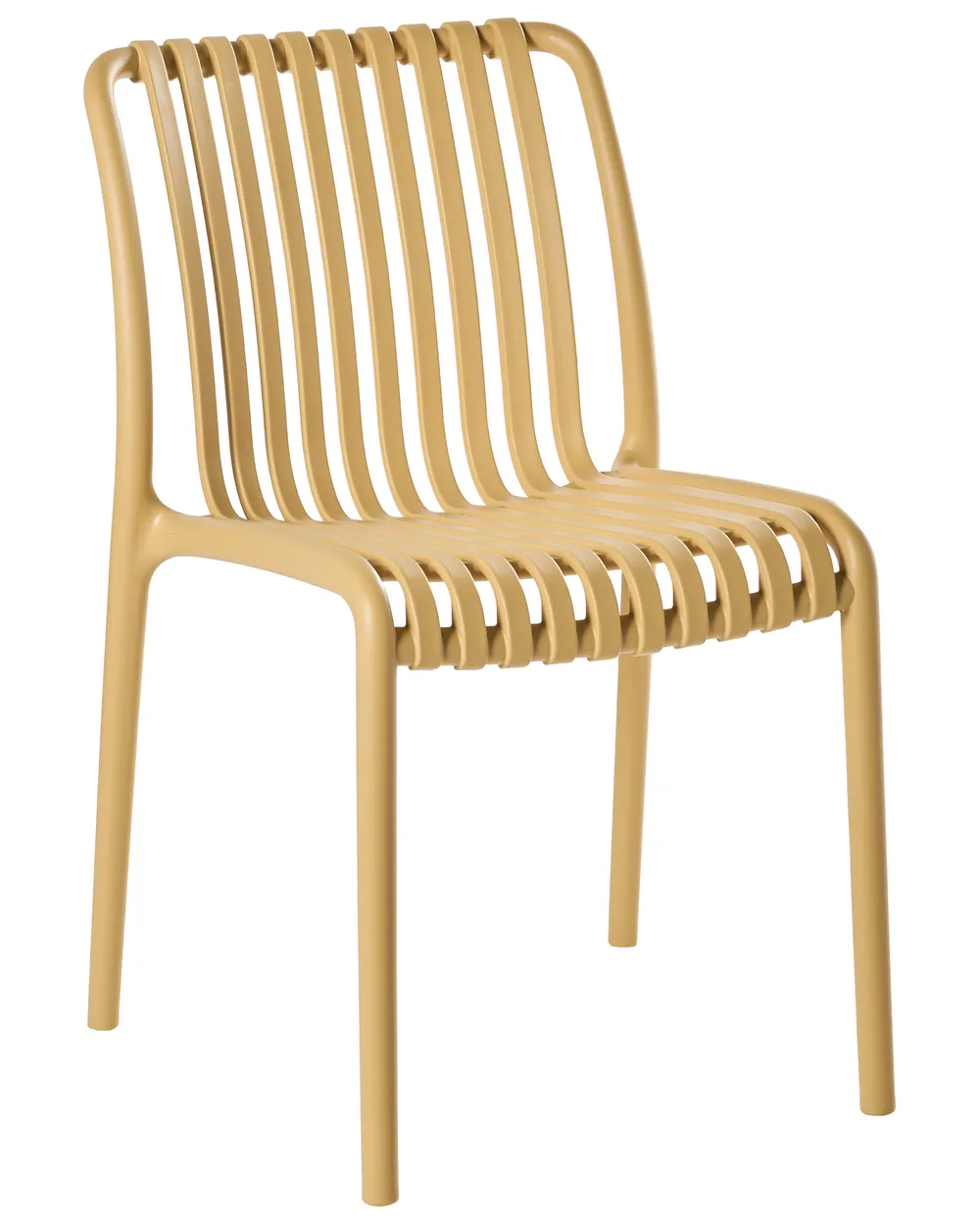 Set med 4 trädgårdsstolar ARICCIA Senapsgul_1051444