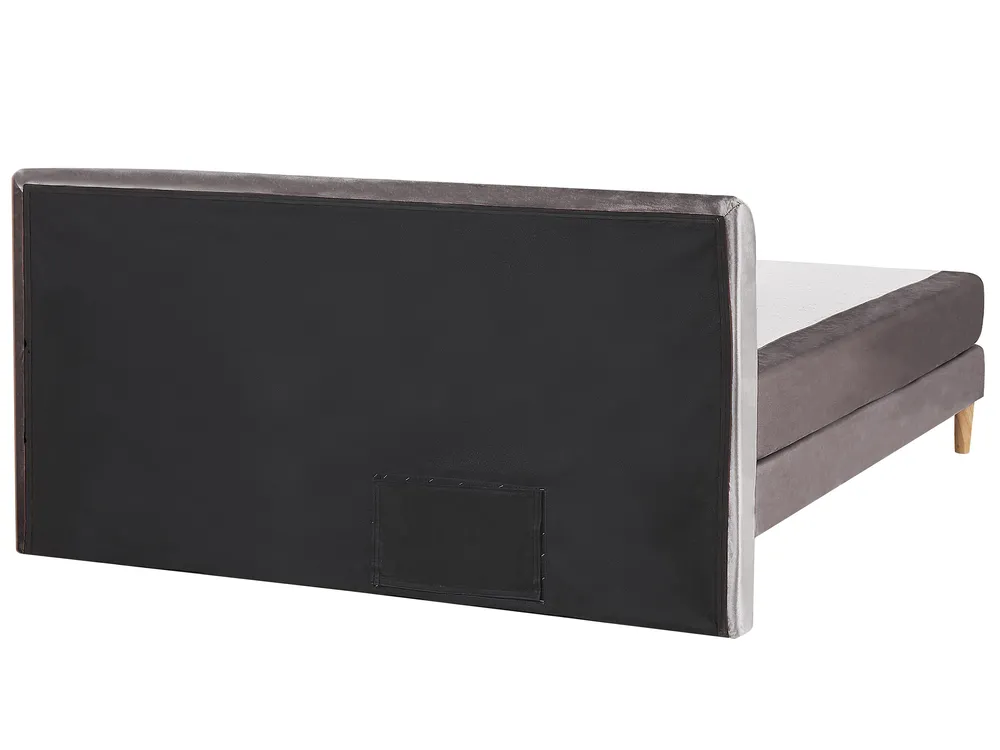 Divan Bed Velvet MARQUISE 180 x 200 cm (EU Super King) Grey_798429