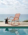 Garden Rocking Chair TURI Metal Orange