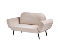 Sofa Bed 2 Seater DOROTEA Boucle Beige_1071503
