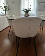 Set of 2 Dining Chairs MASON Light Beige_923610