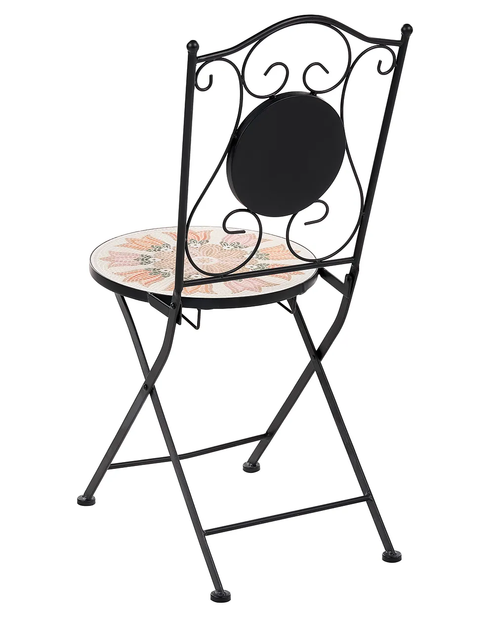 Set of 2 Garden Chairs SETTALA Folding Metal Multicolour_1155782