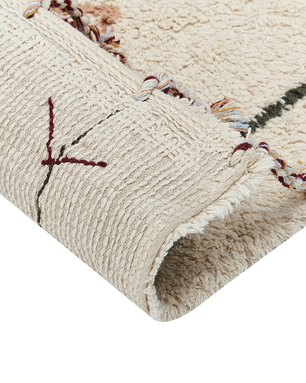 Rug CORUM Beige 160 x 230 cm Cotton_839425