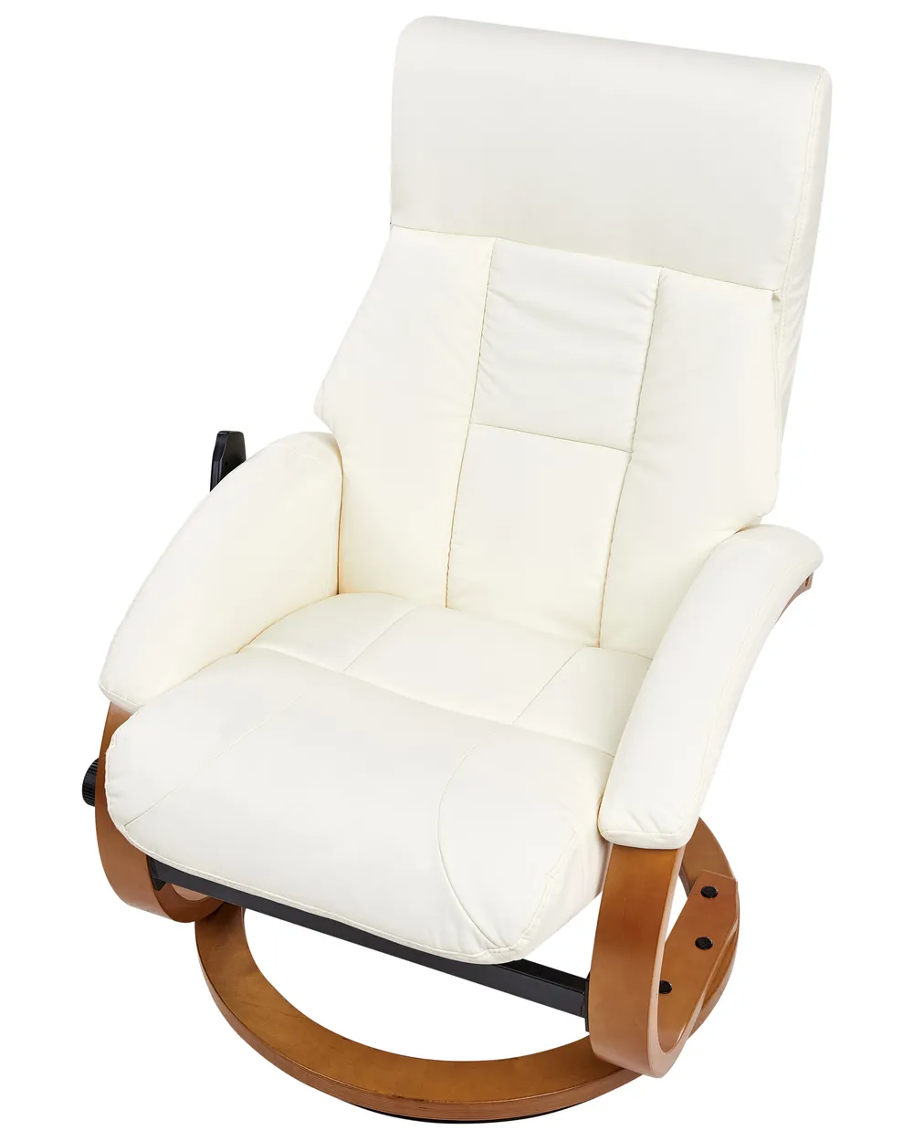 Massagestol FORCE med fotpall Konstläder Vit_964985