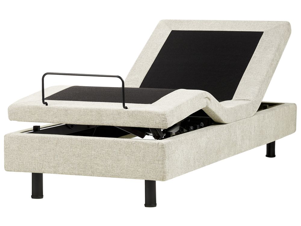 Justerbar seng uten hodegjerde  DUKE II 80 x 200 cm Beige