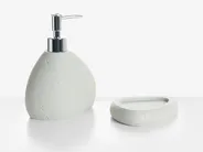 Set med badrumstillbehör i 5 delar COATA Ljusgrå_996470
