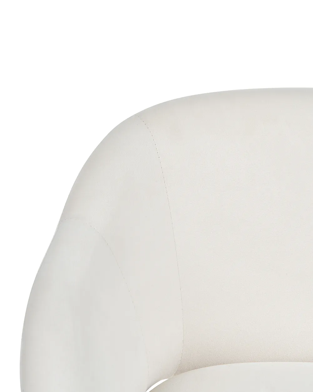 Skrivbordsstol KENMORE Sammet Off-White_1142983