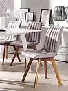 Ruokatuolisetti 2 kpl CALGARY Ruskeanharmaa